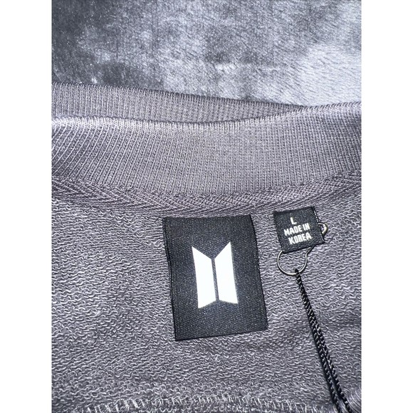 LARGE BTS ON Sweatshirt 03 Dark Grey Big Hit Entertainment 201985 - Picture 3 of 10